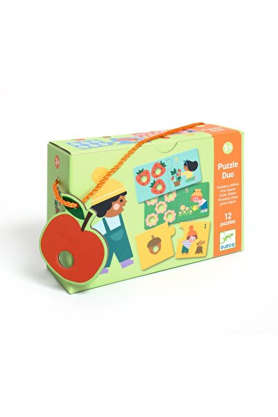 djeco Puzzle duo tactil Primele numere, Djeco, varianta standard