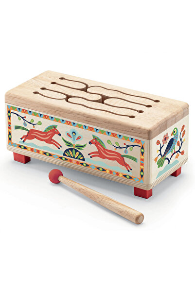 djeco Musical instrument Wooden drum, Djeco, modern children's range