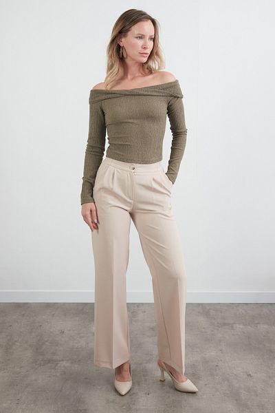 Fulla Moda Μπλούζα με γιακά Bürümcük Fabric Madonna