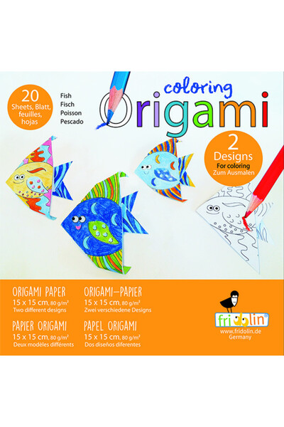 Fridolin Origami Fish coloring page, Fridolin, varied kids collection