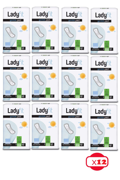Lady Fit فوط يومية 40 × 12 عبوة (480 قطعة)