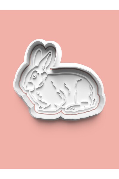 AKTASTORE قالب كوكي أرنب لطيف وقالب لب السكر