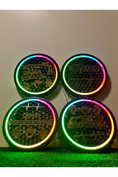 TREND DB Apocalpse Yazılı 4 Adet 20Cm Midrange Hoparlör Uyumlu 358 Modlu Kayar Ledli Kapak(Pleksi Yazılı)