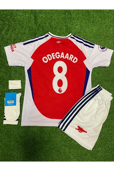 MONTENERO Arsenal 2024/25 season martin ødegaard home kids jersey set of 4