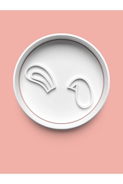 AKTASTORE قالب بسكويت على شكل أذن أرنب وقالب عجينة السكر