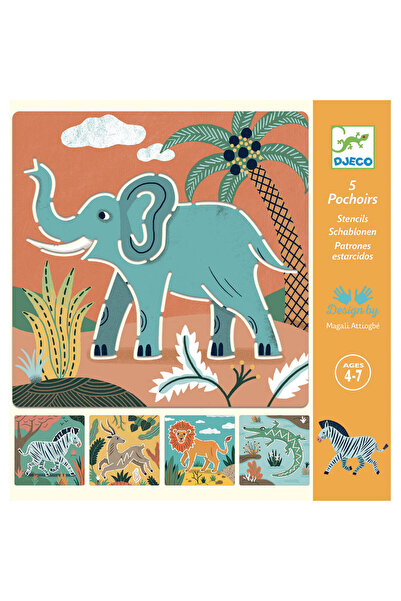 djeco Wild Animals Stencils, Djeco, varied kids collection
