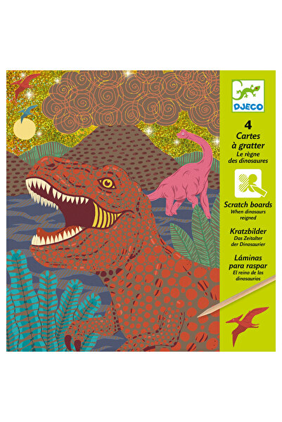 djeco Creative scratch game Dinosaurs, Djeco, varied kids collection