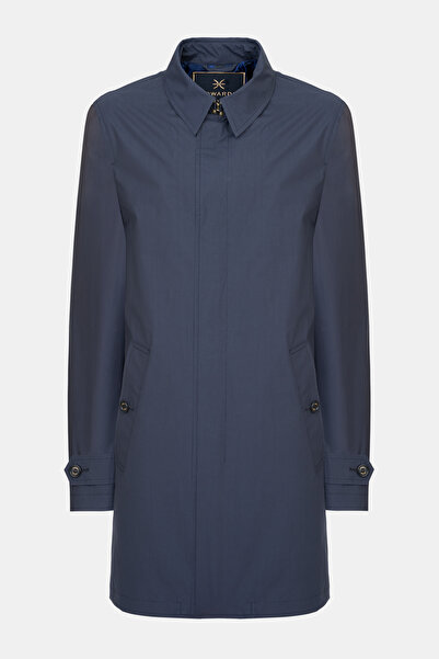 Edwards Erkek Lacivert Paraşüt Kumaşlı Trençkot