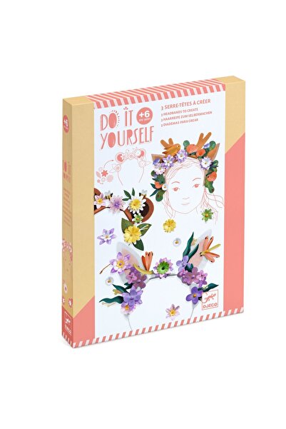 djeco Joc creativ DIY Coronite cu flori, Djeco, super rezistent