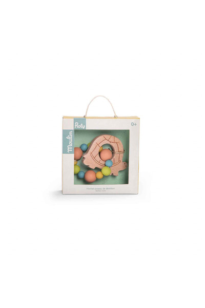 Moulin Roty Turtle teething ring, Moulin Roty, modern edition