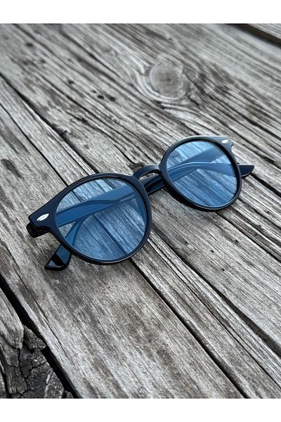 DEEPWELL Blue Glass Sunglasses Deepg09