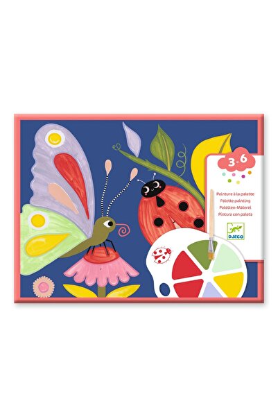 djeco Joc creativ de pictura Fluturi si buburuze, Djeco, varianta kids color