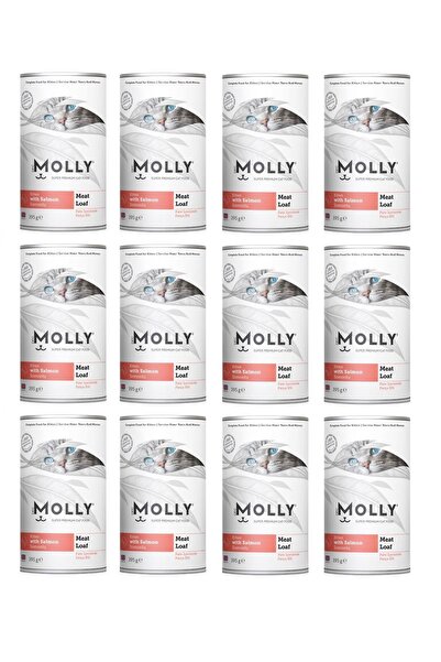 Molly Kitten Somonlu Pate Ezme Yavru Kedi Konservesi 395 Gr. X 12 Adet