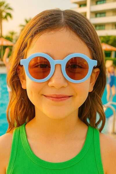 Uniquetrenders Children's 3-8 Years Old Round Sunglasses Children's Sunglasses