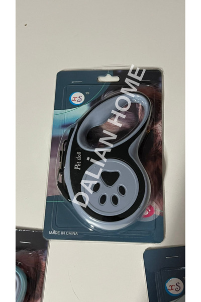 Dalian Home Evcil Hayvan Otomatik Geri çekilebilir Pati Desenli Gezdirme Tasması 3 Mt Kompakt Küçük