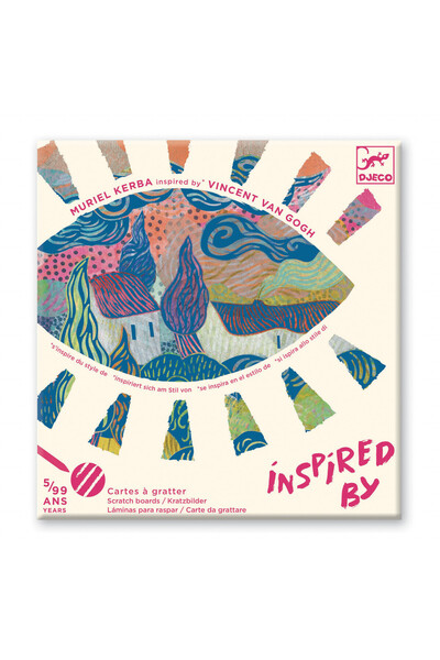 djeco Fauvism Inspired by Van Gogh Scratch Art Workshop, Djeco, edition for v...