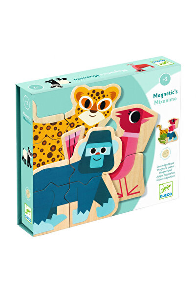 djeco Puzzle cu magneti Mixanimo, Djeco, super rezistent
