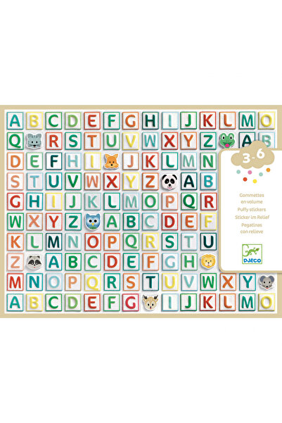 djeco Abtibilduri litere, Djeco, varianta plus