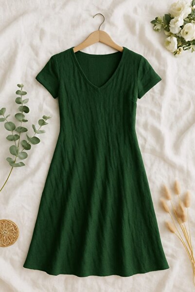 enmodaiçgiyim Γυναικείο μακρύ φόρεμα βισκόζης με σχέδιο – Ένα μέγεθος, S-M-L Συμβατό, 100% βαμβακερό ύφασμα βισκόζης