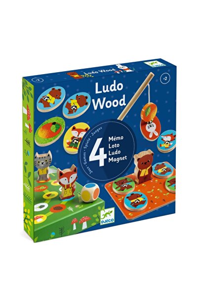 djeco Joc educativ LudoWood 4 jocuri, Djeco, super distractiv