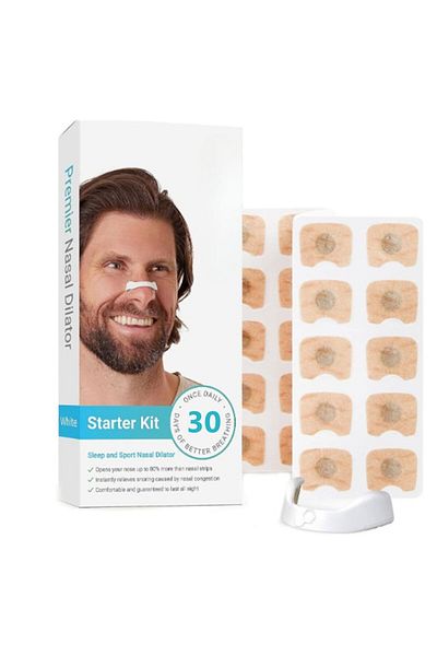 Sprise Axroad Mall Nasal Strip Set, 60 Patches, Better Sleep, Easy to Use, ABS, White