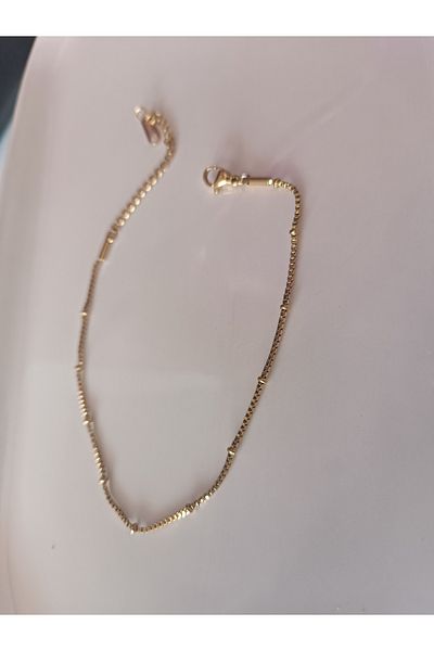 Blotch Elegant Steel Anklet with Cicili Bicili