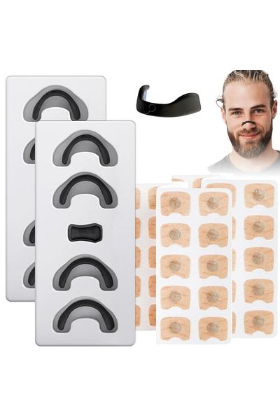 Sprise Magnetic nasal dilator, Noonedibs, anti-snoring, 60 pcs, various sizes, comfortable, black