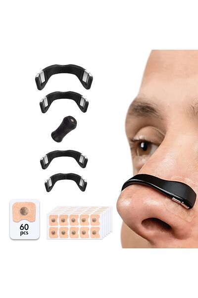 Sprise Nasal dilator, 4 sizes, 60 patches, anti-snoring, oxygen, black