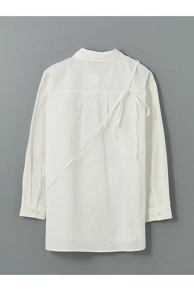 LC Waikiki Oversize Women's Shirt Tunic with Strap Wallet Detail