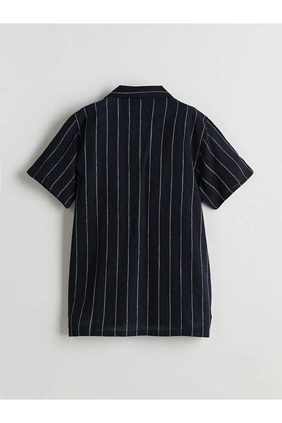 LC Waikiki Short Sleeve Striped Boy's Shirt