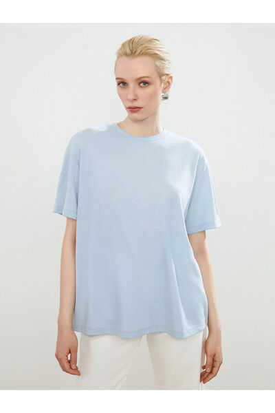 LC Waikiki Γυναικείο μπλουζάκι Özmarka New Season με λαιμόκοψη ποδηλάτου