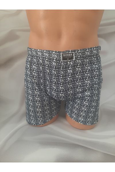 Butik Navy Blue 100% Cotton Comfortable Convenient Men's Boxer
