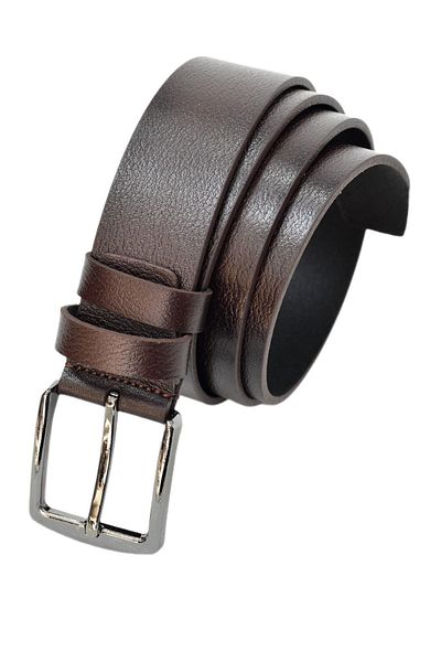 DYNAMO Men's Brown Genuine Leather Belt for Jeans Dyn12530-2