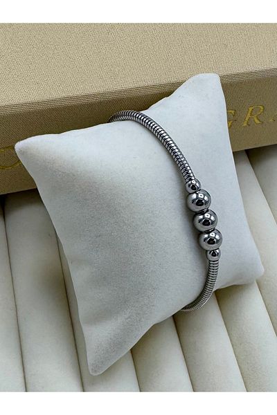 DEEPWELL Silver Color Women's Steel Bracelet Dbw05