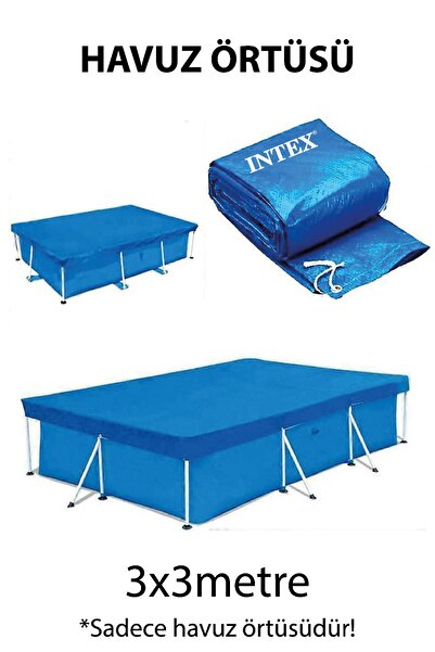 TOTTERİQ İntex havuz örtüsü 300*300 cm özel havuz koruma Brandası bestway