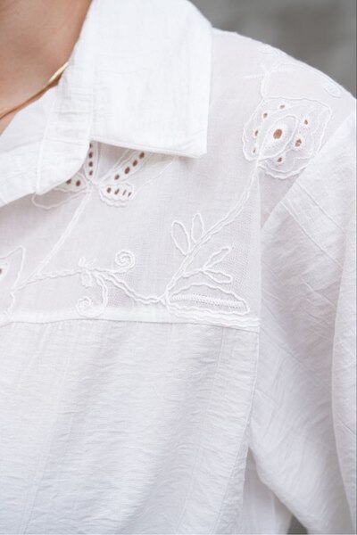 Wishatelier Fisto Detail Oversize Shirt