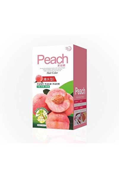 Peach كريم صبغة شعر بزيت الزيتون خالية من المواد الكيميائية لتغطية الشعر الرمادي اسود طبيعي 500×2 مل