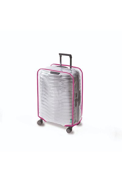 BGV HOME Transparent Suitcase Cover and Suitcase Protector Colorful Piping