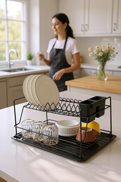 nilşah Metal Bulaşıklık, Şık Tasarım, Plastik Tabanlık, Kolay Kurulum ve Kull...