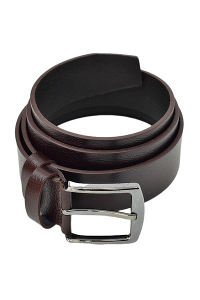 DYNAMO Men's Brown Genuine Leather Belt for Jeans Dyn12530-2