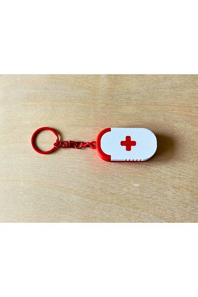 genomera Mini Sliding Lid Pill Box Keychain