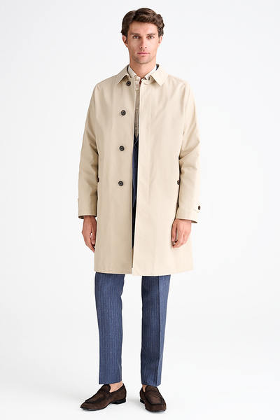 Edwards Erkek Bej Reglan Kollu Trençkot