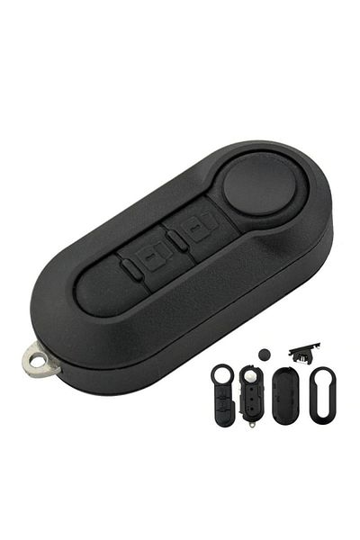 TECHSTAR ® Carcasă cheie auto Fiat 500, Ducato, Bravo Stilo, Punto, Panda, 2 butoane