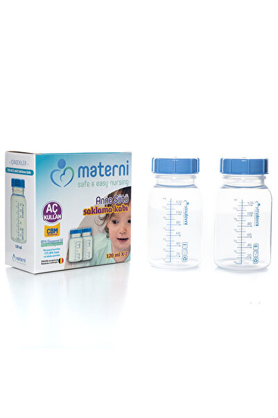 Materni Breast Milk Storage Container 120 ml 2-Pack (5 Pcs)