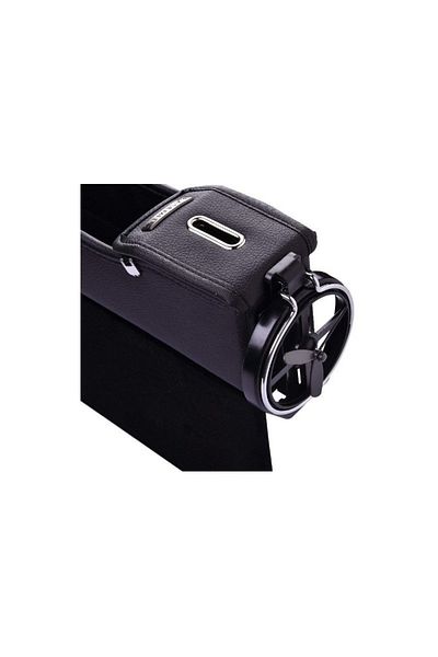 TECHSTAR Cutie organizator pentru scaun auto din piele, neagră, depozitare, stânga