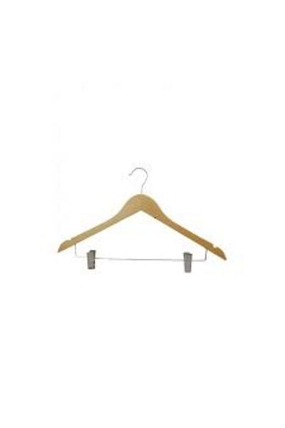 STOREMAX Jvnnastore Clamp Wooden Clothes Hanger Single Trendyfr 646268