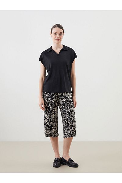 LC Waikiki Grace Mixed Floral Women's Capri with Elastic Waist