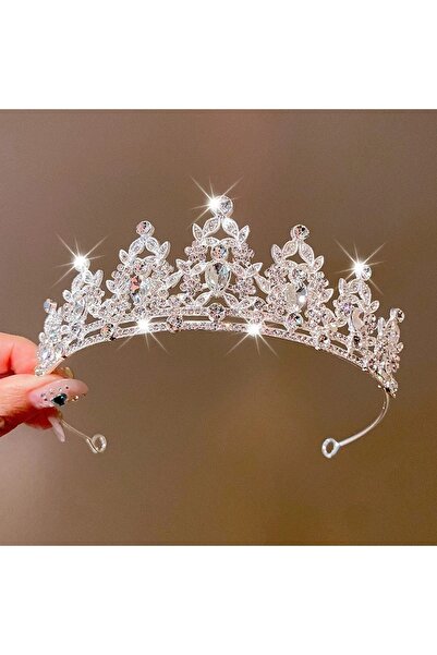 GlassySKY Coroana Mireasa Accesoriu pentru Par Nunta/Logodna/Mireasa/Henna/Zi...