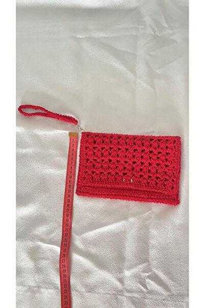 dekorburada Straw Handbag Phone Wallet Paper Rope