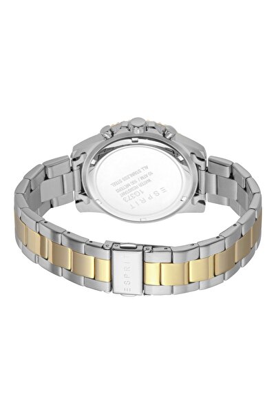 Esprit Ρολόι ES1G373M0085 Ανδρικό Hudson σε Ασημί/Μαύρο Χρώμα με Μαύρο Καντράν και Μηχανισμό Quartz